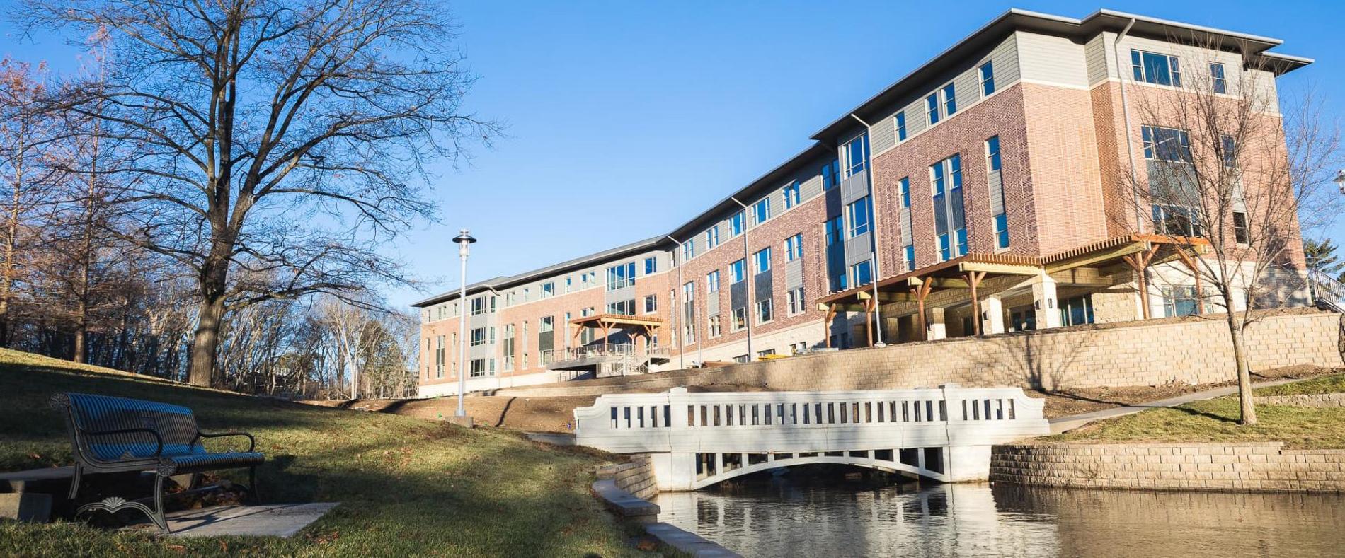 Brodie Hall from Miller Pond